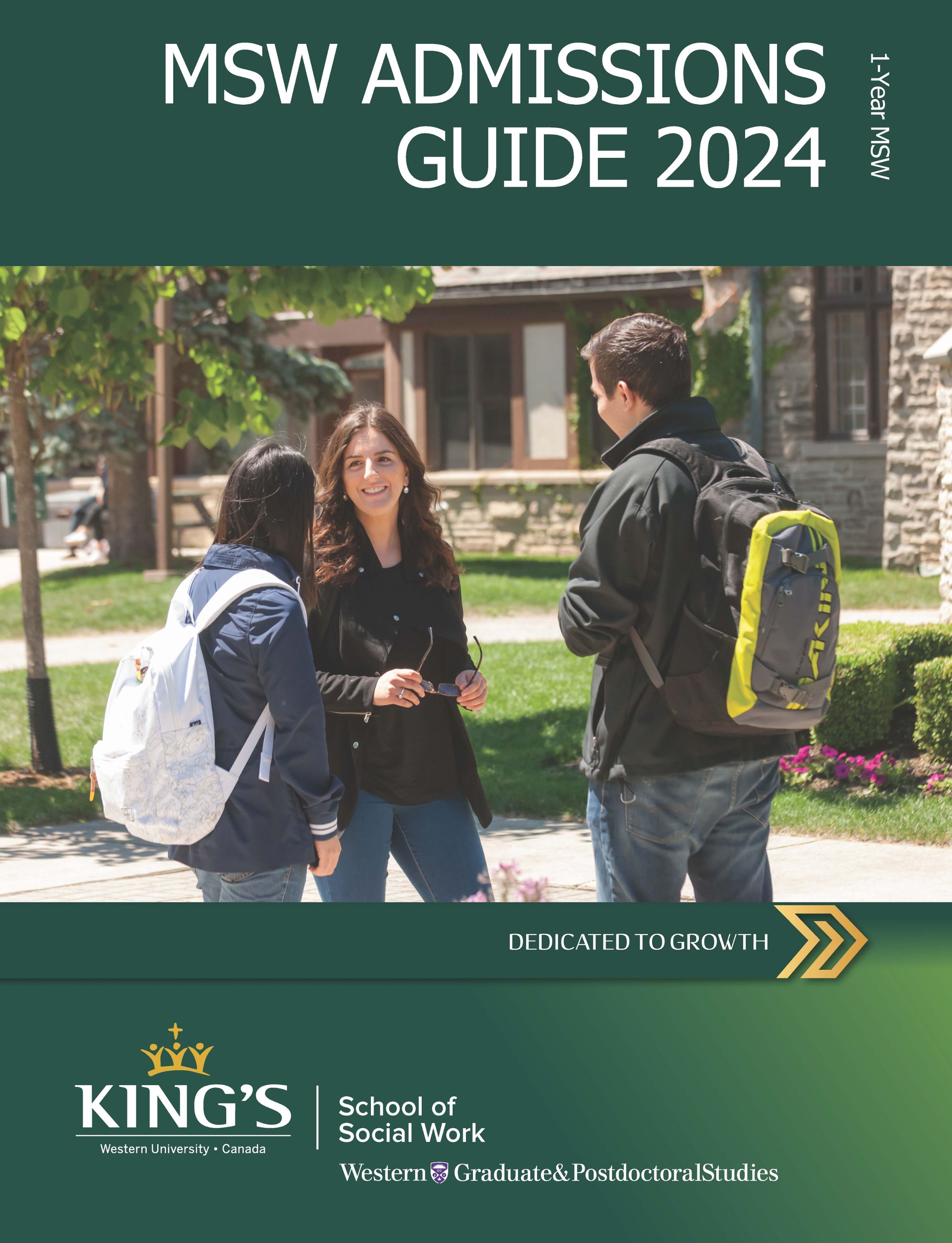 1-Year MSW Admissions Guide Download